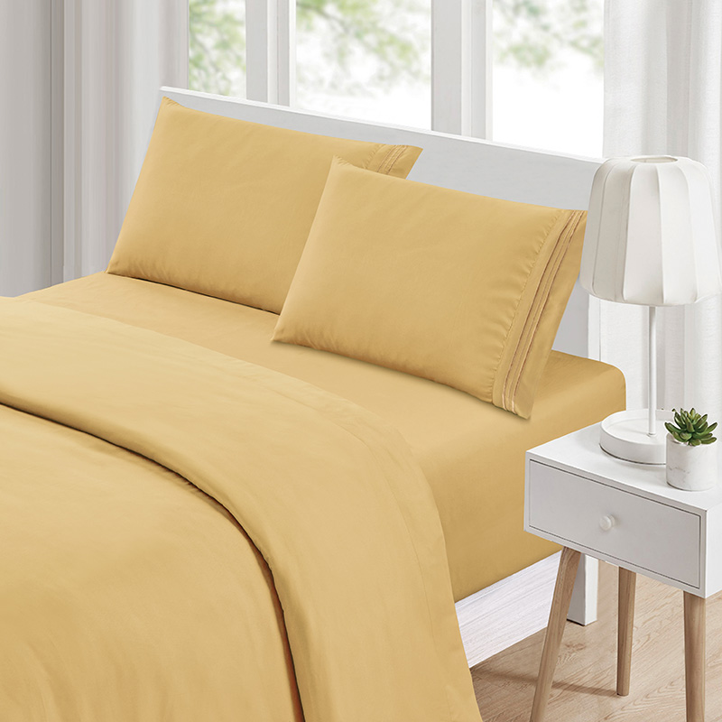 Brushed Microfiber 1800 Bedding - Wrinkle, Fade, Stain Resistant - Hypoallergenic - 4 Piece (Queen),Bed Sheet Set
