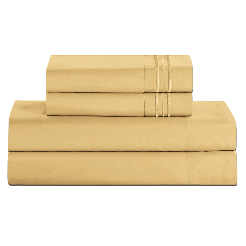 Brushed Microfiber 1800 Bedding - Wrinkle, Fade, Stain Resistant - Hypoallergenic - 4 Piece (Queen),Bed Sheet Set