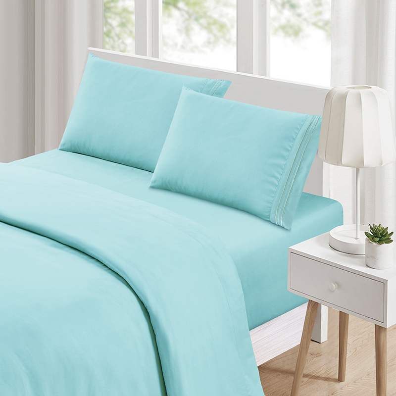 Brushed Microfiber 1800 Bedding - Wrinkle, Fade, Stain Resistant - Hypoallergenic - 4 Piece (Queen),Bed Sheet Set