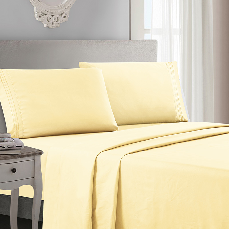 Hot Sale Bed Sheets Bedding Cover Microfiber Fitted Bed Sheet Sets