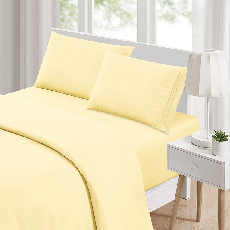 Hot Sale Bed Sheets Bedding Cover Microfiber Fitted Bed Sheet Sets