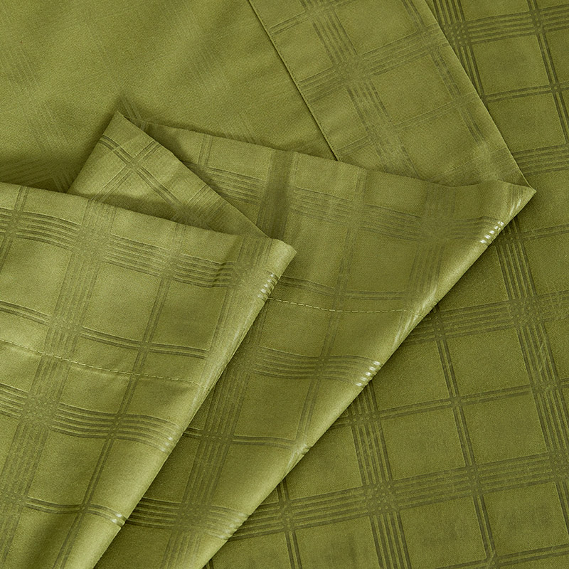 High-quality soft 4pcs bedding set, 100% Polyester, Plaid style