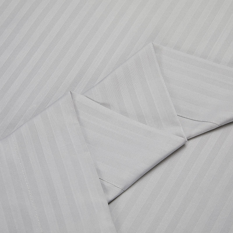 Super Soft Striped Sheet Set 4 pieces set include 1pc fitted sheet 1pc flat sheet 2pc pillowcases