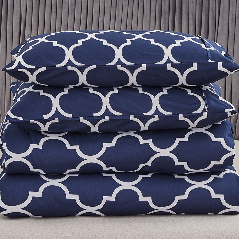 Manufacture Classic  Microfiber Printed Soft Brushed  Bed Sheet Bedding Set