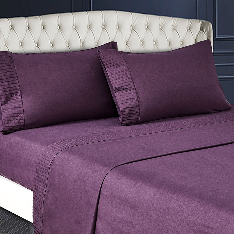 Bed Sheet Set Super Soft Microfiber 1800 Thread Count Luxury  Sheets