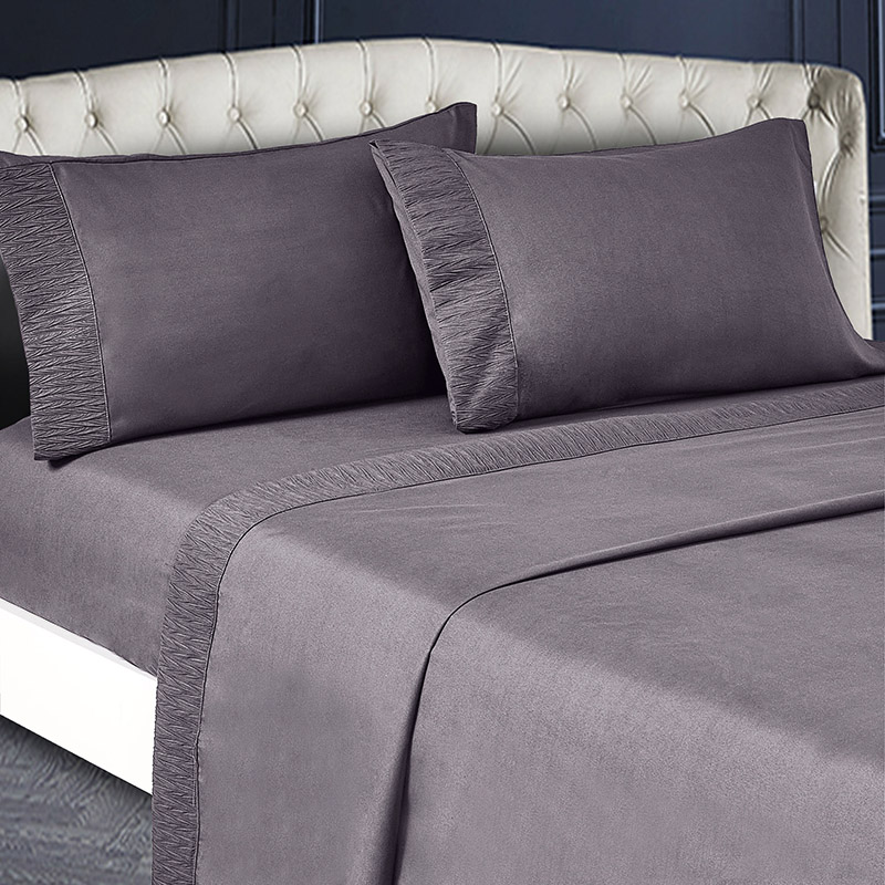 China supplier wholesale online customized disposable microfiber fabric luxury  4pc fitted bed sheets