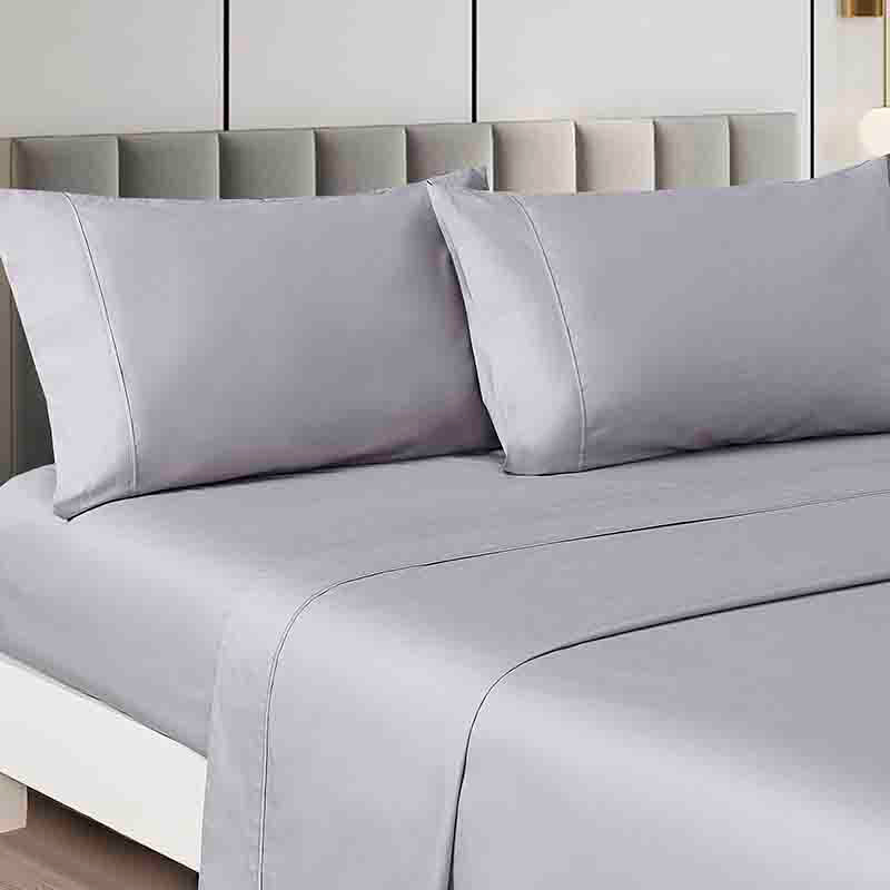 6 Piece Hotel Luxury Soft 1800 Series Premium Bed Sheets Set Deep Pockets Hypoallergenic Bedding Set King Gray