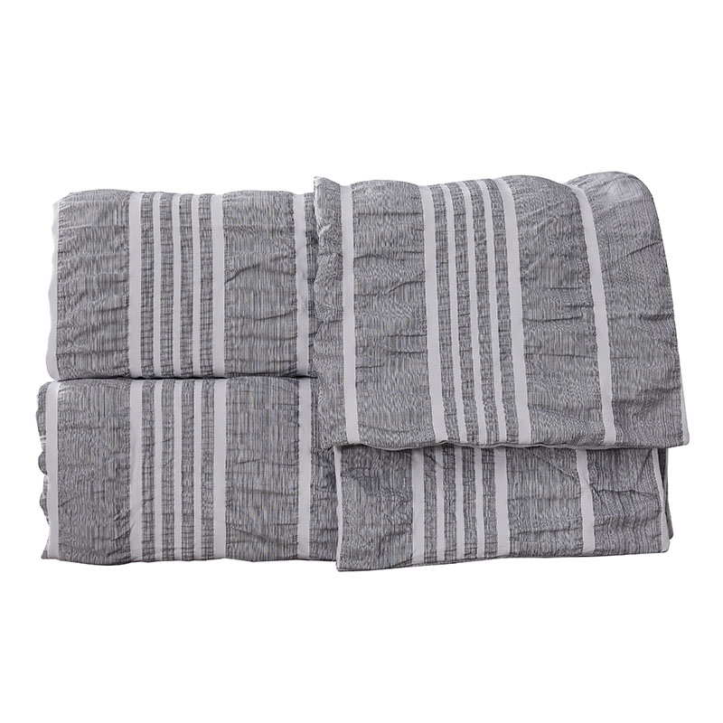 foreign trade seersucker three-piece set,  duvet cover Bedding Set