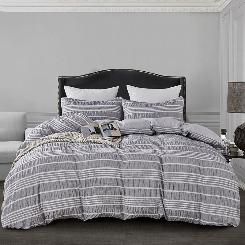 foreign trade seersucker three-piece set,  duvet cover Bedding Set
