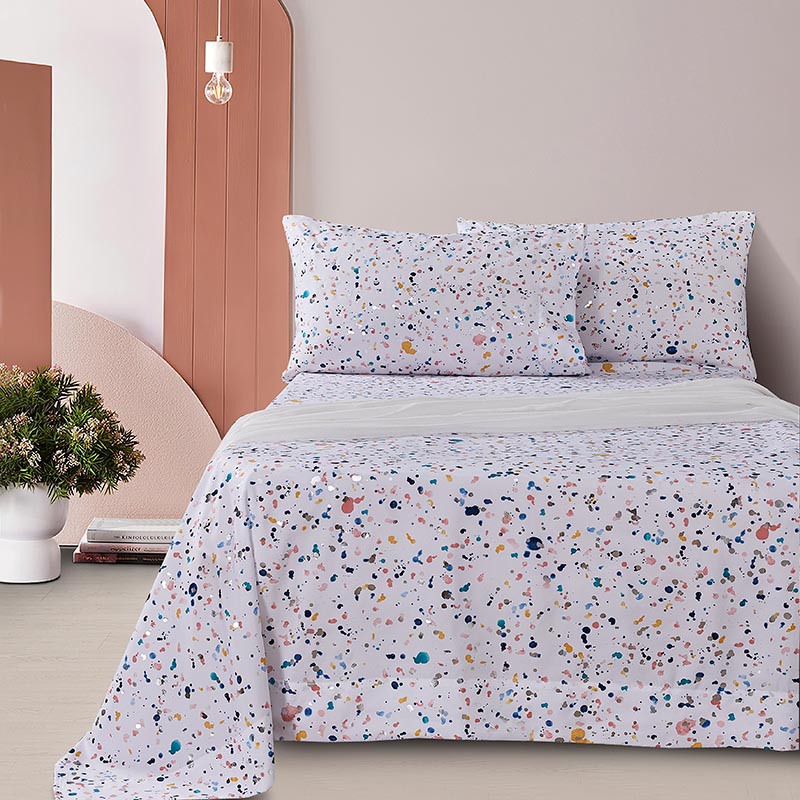 Ultra Soft Kids METALLIC Printed Twin Size Sheet Set 3-Piece - Wrinkle & Fade Resistant Double Brushed Microfiber Sheets Set with Pillowcase