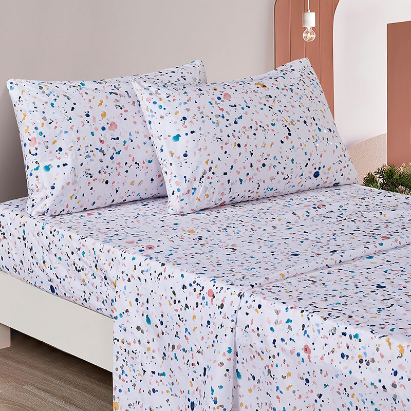 Ultra Soft Kids METALLIC Printed Twin Size Sheet Set 3-Piece - Wrinkle & Fade Resistant Double Brushed Microfiber Sheets Set with Pillowcase