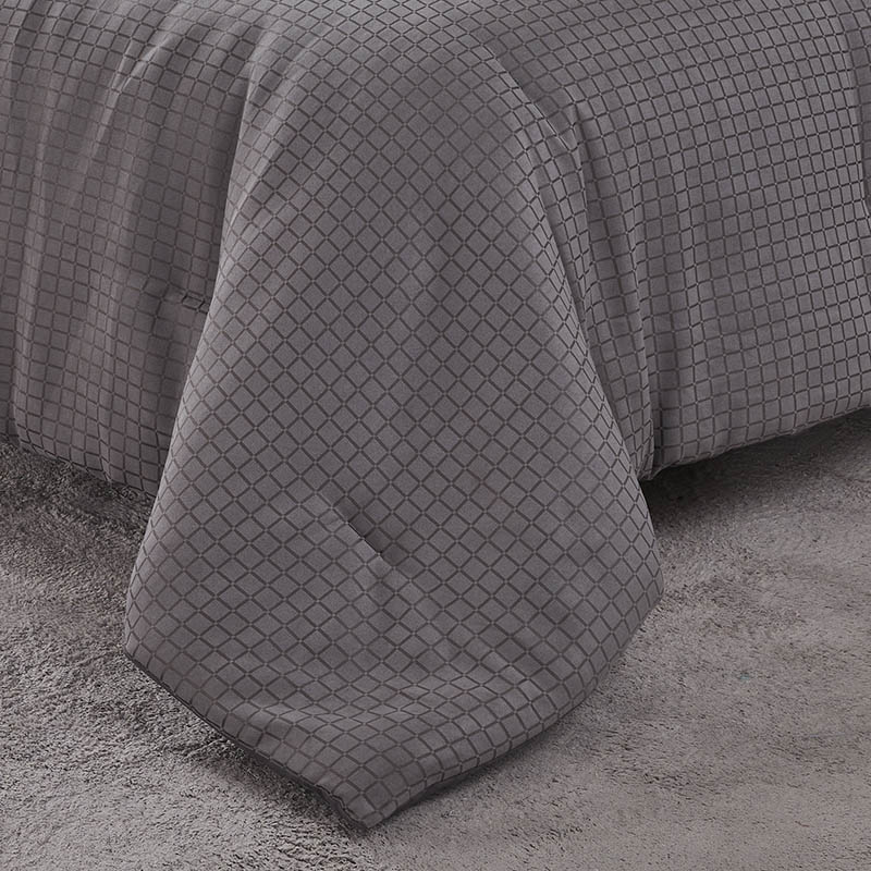 Soft Lattice Jacquard  Duvet Cover Set With Pillowcases Quilt Cover Set Comforter Cover For Bedroom 100% Polyeste
