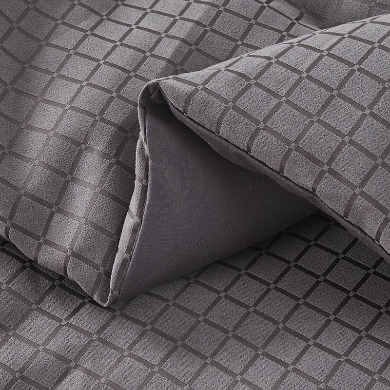 Soft Lattice Jacquard  Duvet Cover Set With Pillowcases Quilt Cover Set Comforter Cover For Bedroom 100% Polyeste