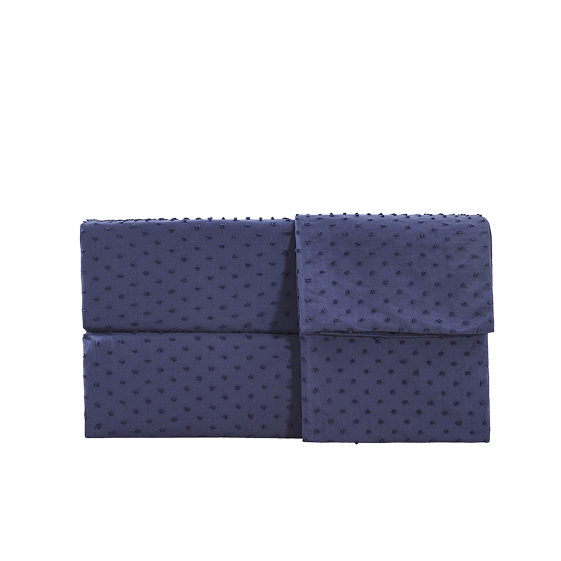 Wholesale Super Soft Bed Linen Decorative Dot Tufted Textured Carved Pile Luxury Duvet Cover Set