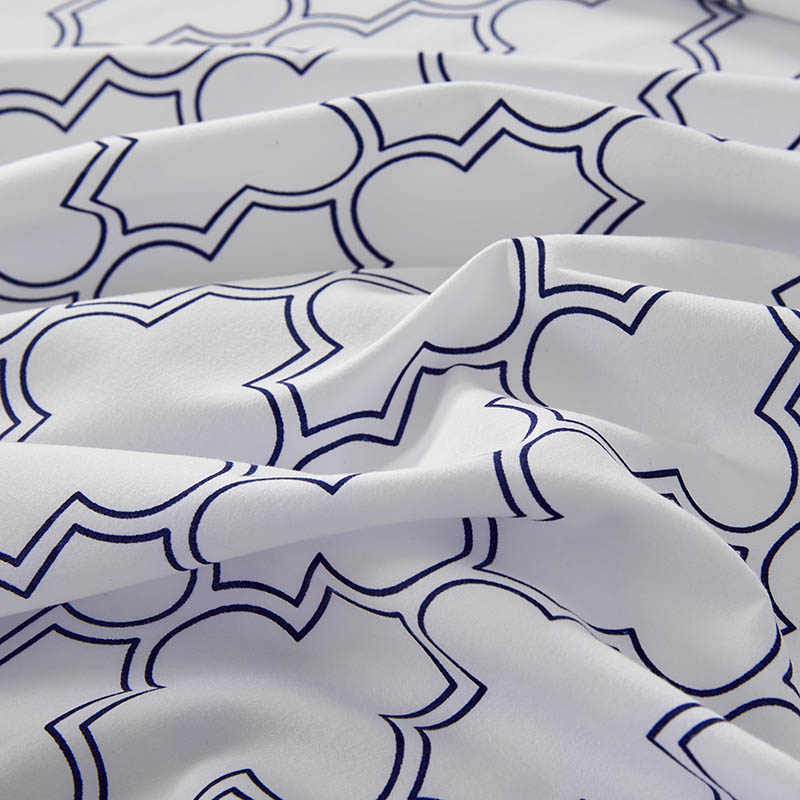 100% polyester Printed 4pcs microfiber sheet set