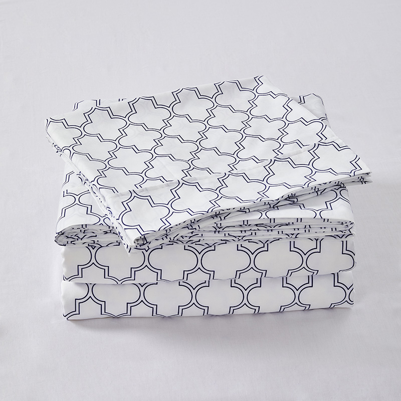 100% polyester Printed 4pcs microfiber sheet set