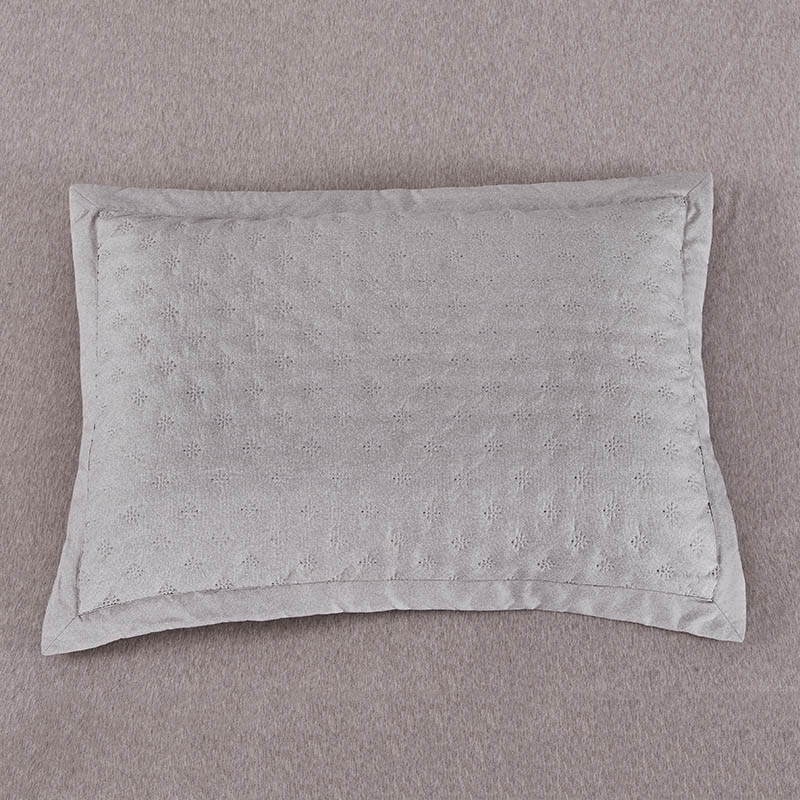 3pc Ultrasonic Embossed Solid Microfiber  Quilt Sets