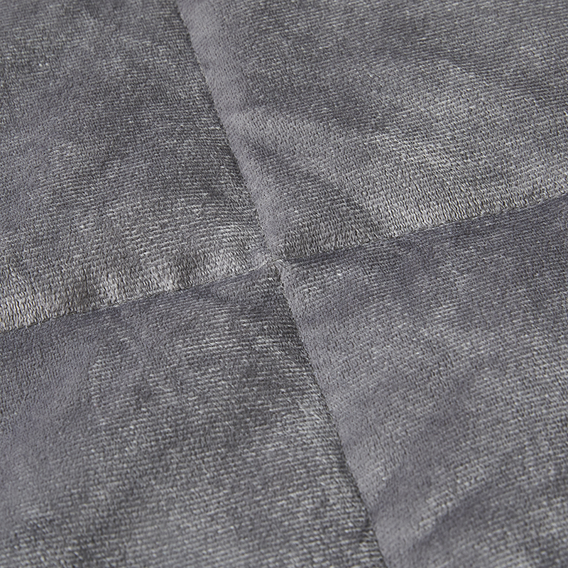 Hot sale 12 lbs with cover 100% polyester relax sleep weighted blanket