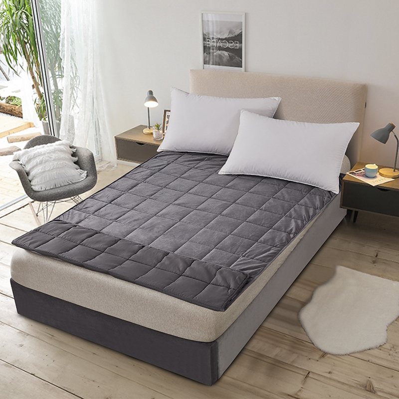 Hot sale 12 lbs with cover 100% polyester relax sleep weighted blanket