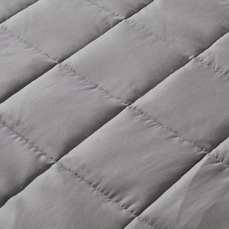 Hot sale 12 lbs with cover 100% polyester relax sleep weighted blanket