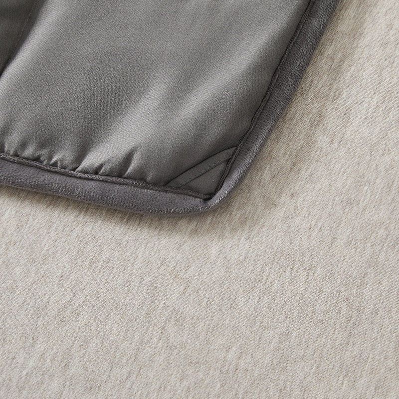 Hot sale 12 lbs with cover 100% polyester relax sleep weighted blanket