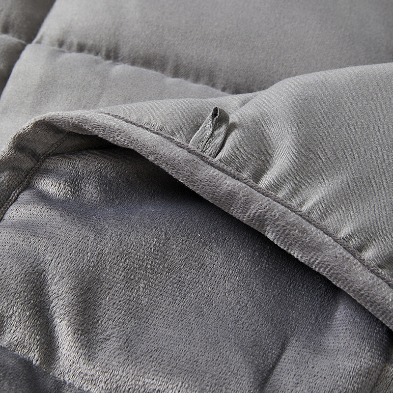 Hot sale 12 lbs with cover 100% polyester relax sleep weighted blanket