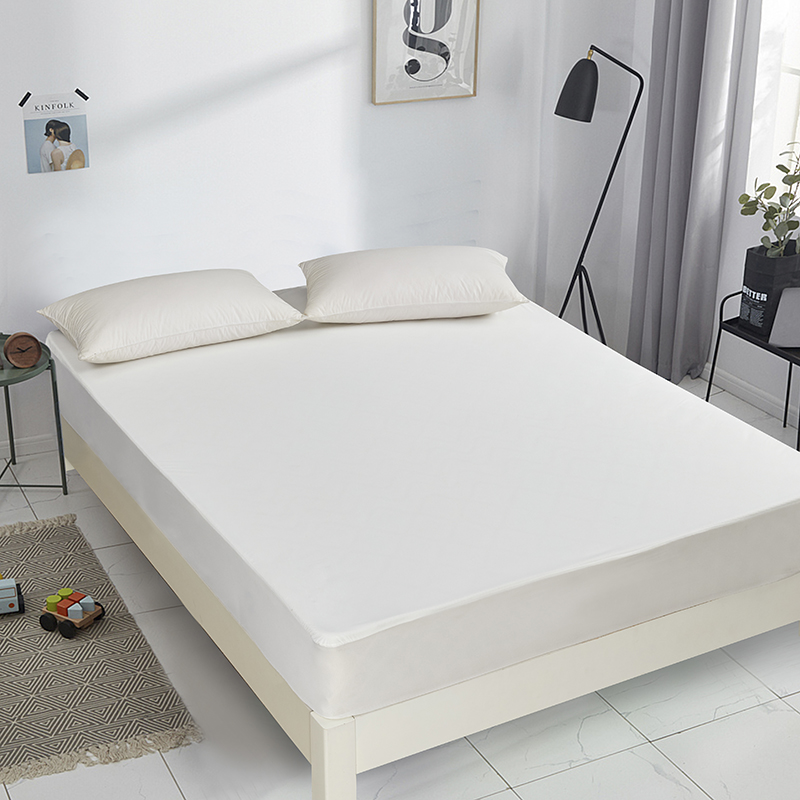 Waterproof fitted bed sheet 100% polyester fiber bed cover fitted sheet