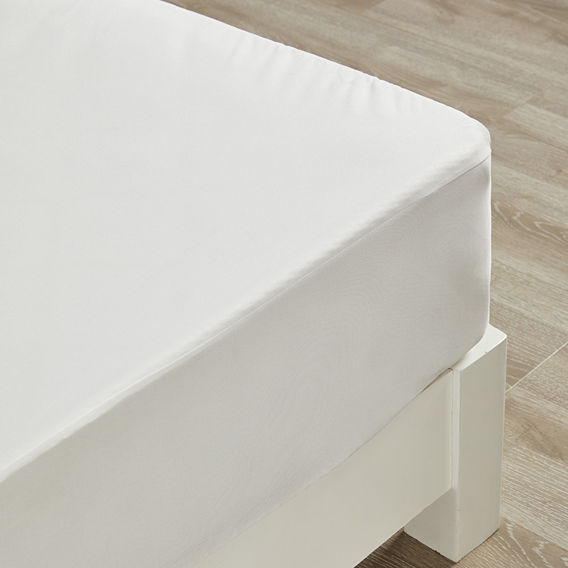Waterproof fitted bed sheet 100% polyester fiber bed cover fitted sheet