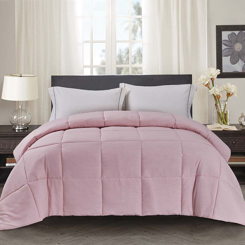 Customized dyed brushed down alternative quilted comforter microfiber