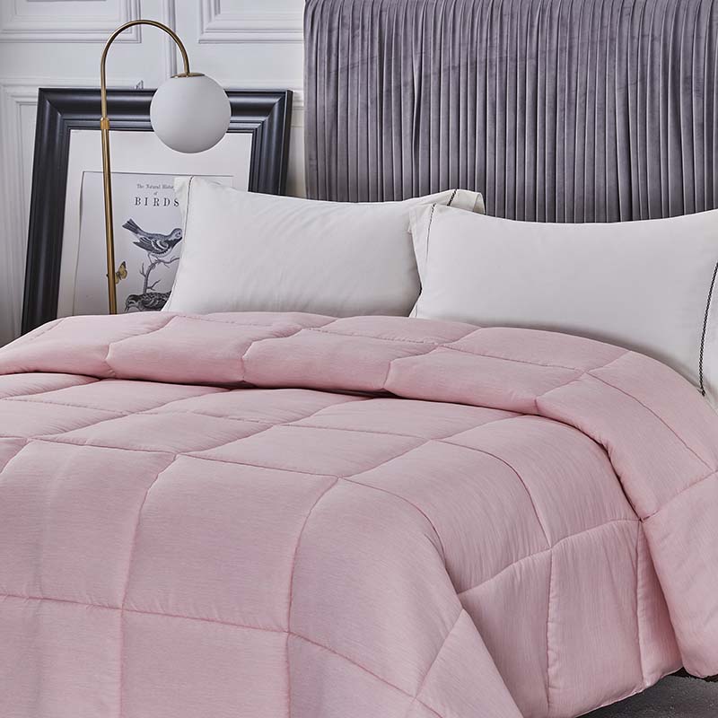 Customized dyed brushed down alternative quilted comforter microfiber