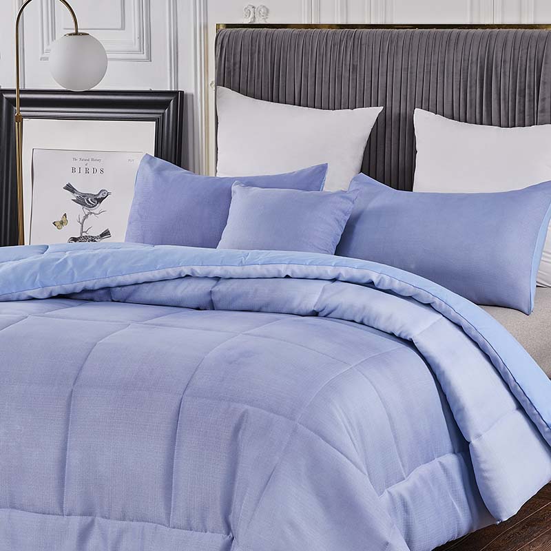 Duvet Cover Set Queen Size Galaxy Outer Style  Gradient Luxury Soft Bedding Set Comforter Cover (1 Duvet Cover+2 Pillowcases) Blue