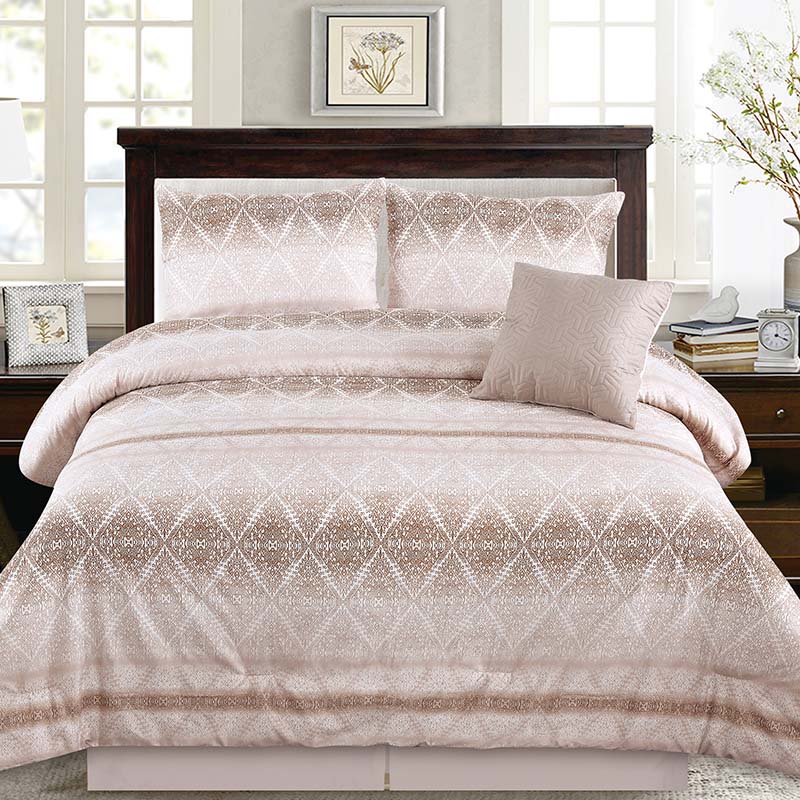 Hot sale Gradient colors elegant bedroom style bedsheets home textile luxury duvert cover bed