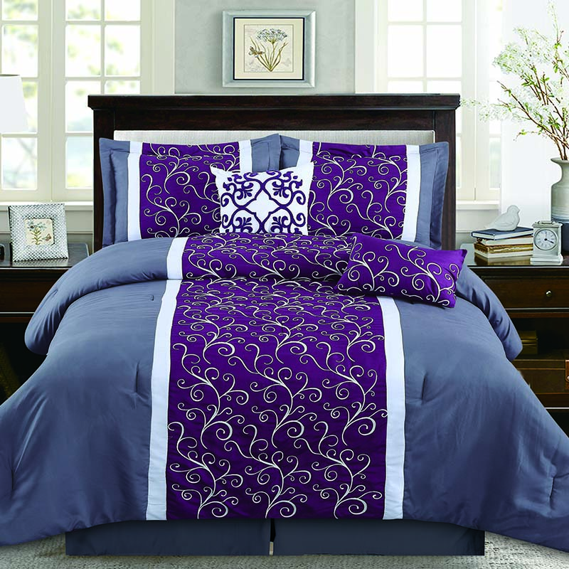 printed comforter duvet cover polyester 3-pcs bedding sets