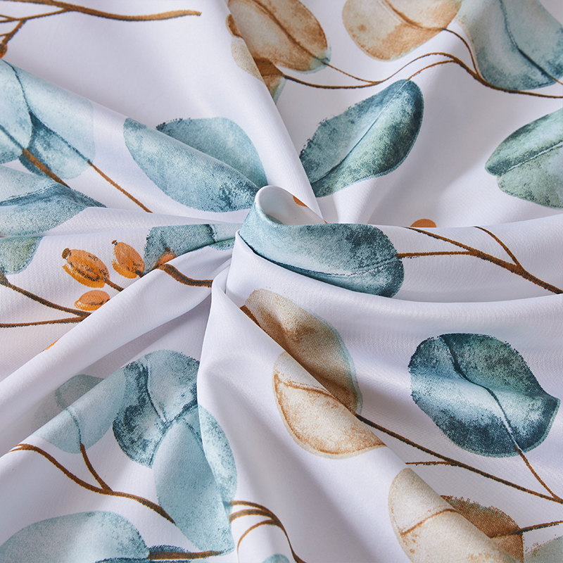 Customization Personalized Luxury Royal Satin Silk Fabric Blackout Curtains