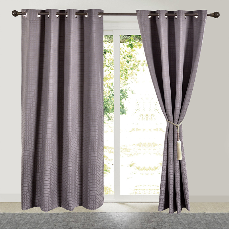 Jacquard Luxury Curtain Window Panel Set Curtain