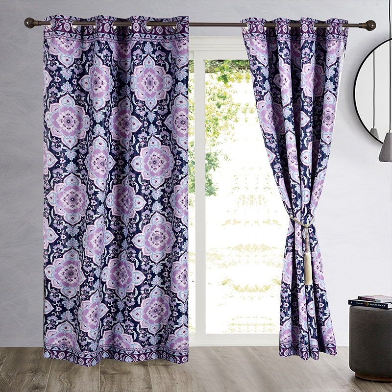 Luxury European style  100% polyester decorative custom hotel blackout curtain
