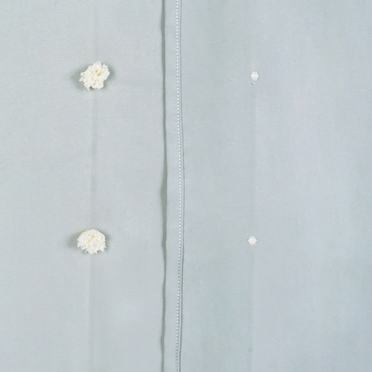 Boho Tufted Shower Curtain Set