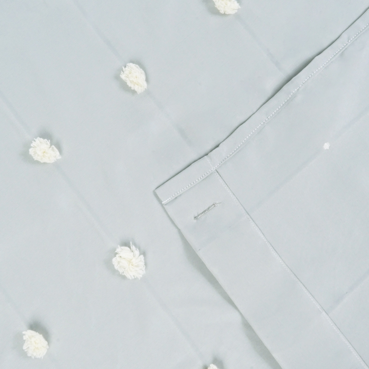 Boho Tufted Shower Curtain Set