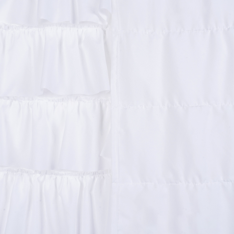 100% Polyester Ruffled Style Waterproof Polyester Shower Curtain,Lush Decor Shower Curtain