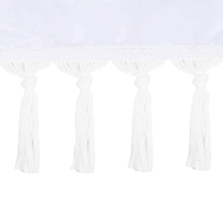 Modern Bathtub Heavy Polyester Boho Bohemian Style Macrame Tassel Shower Curtain for Bathroom