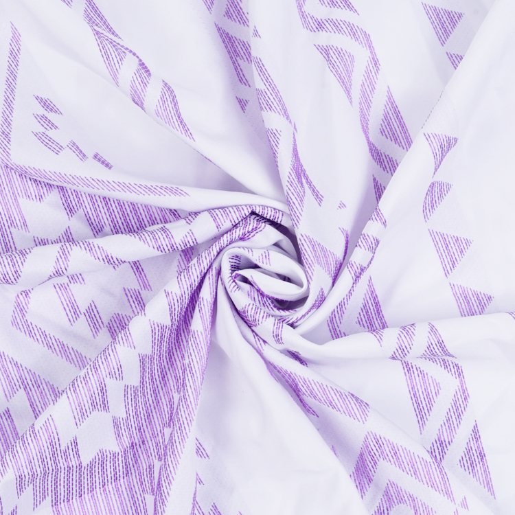 Jacquard Washed Polyester Shower Curtain