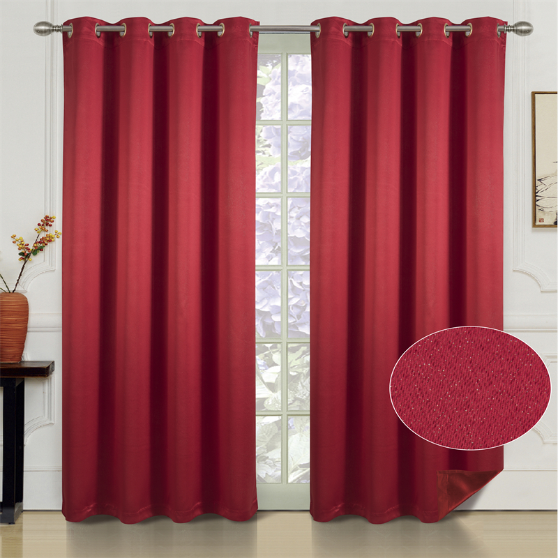 Blush Blackout Curtains Printed Grommet Room Darkening Curtains