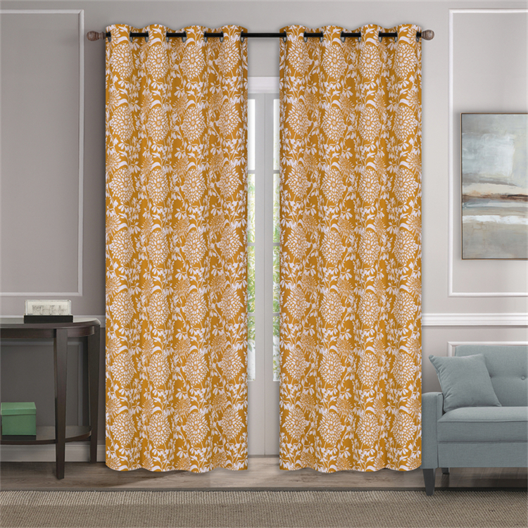 High Quality New Design Printing Blackout Curtains For The Living Room
