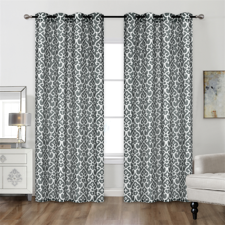 Printing Faux Silk Curtains For The Living Room