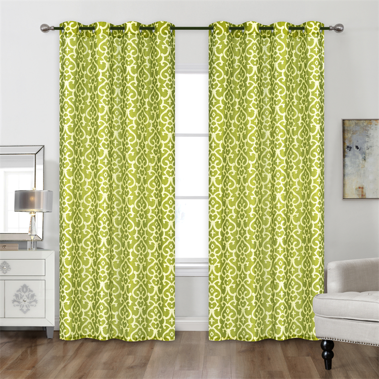 Printing Faux Silk Curtains For The Living Room