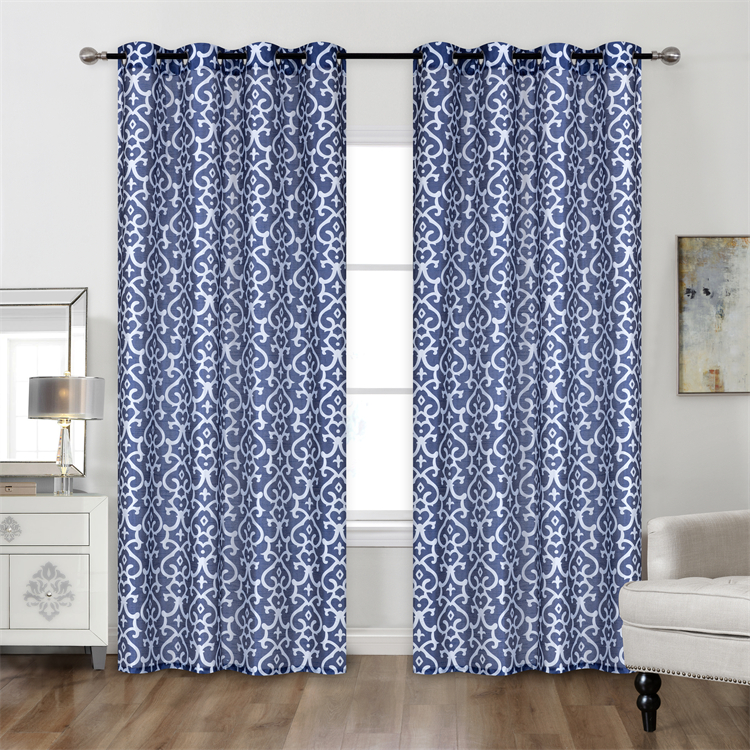 Printing Faux Silk Curtains For The Living Room
