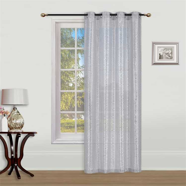 Cortina Con Aros Foil Doris Curtain With Grommets