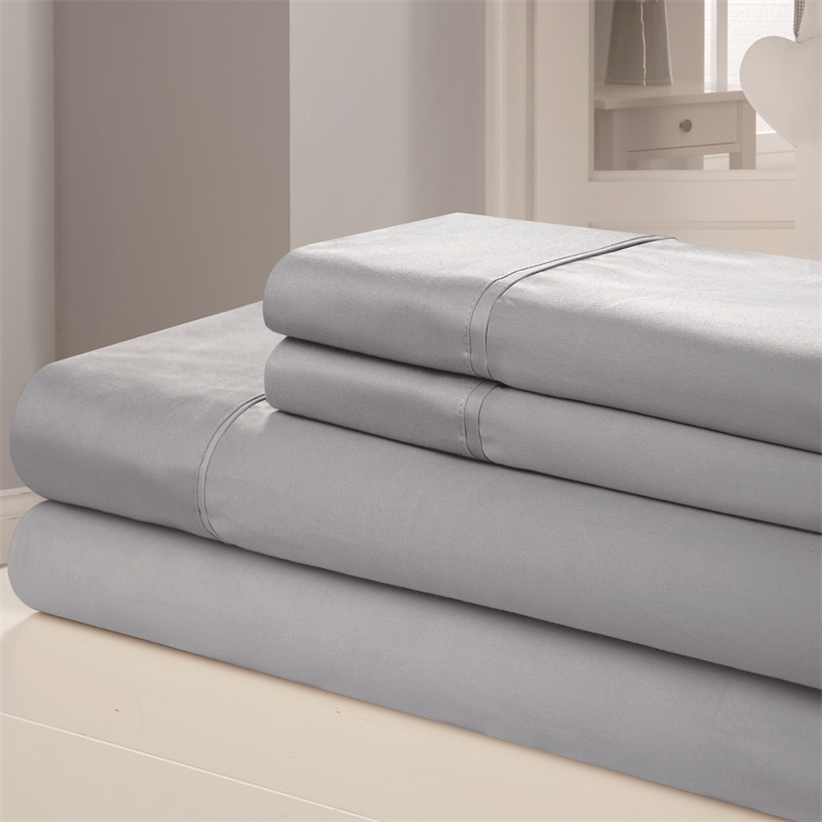 Cotton Sheet Sets Home 4 Piece Microfiber Bed Sheet For Solid Color R Bedsheet Bedding Set