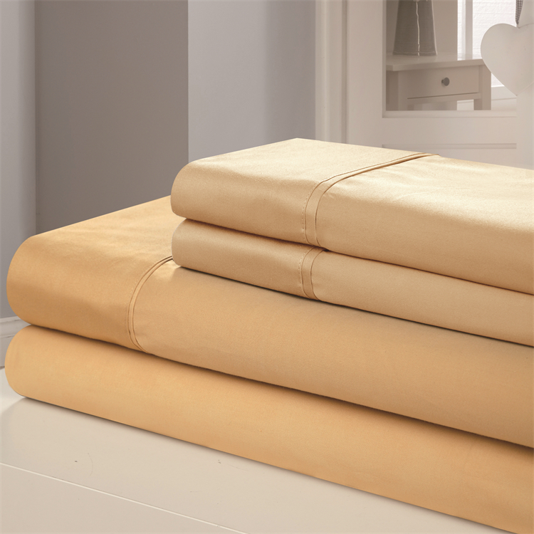 Cotton Sheet Sets Home 4 Piece Microfiber Bed Sheet For Solid Color R Bedsheet Bedding Set
