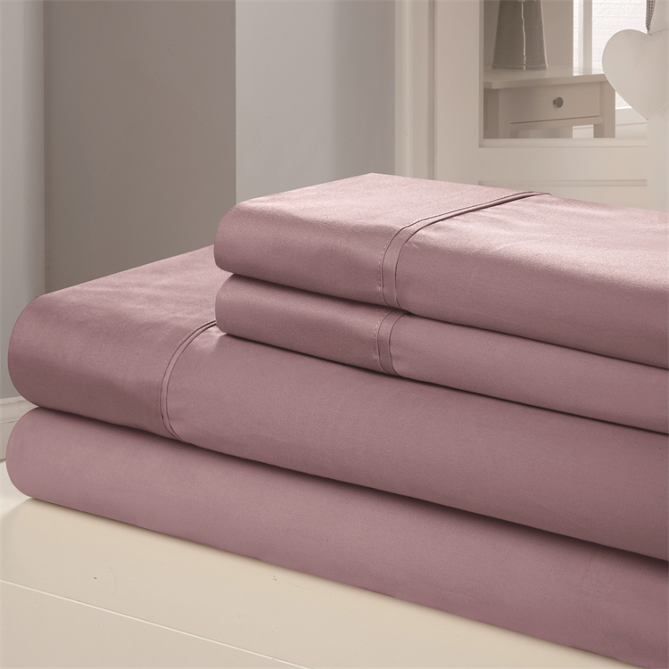 Cotton Sheet Sets Home 4 Piece Microfiber Bed Sheet For Solid Color R Bedsheet Bedding Set
